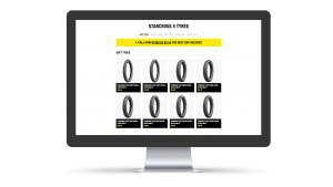 Enduro Tyres E-commerce page design