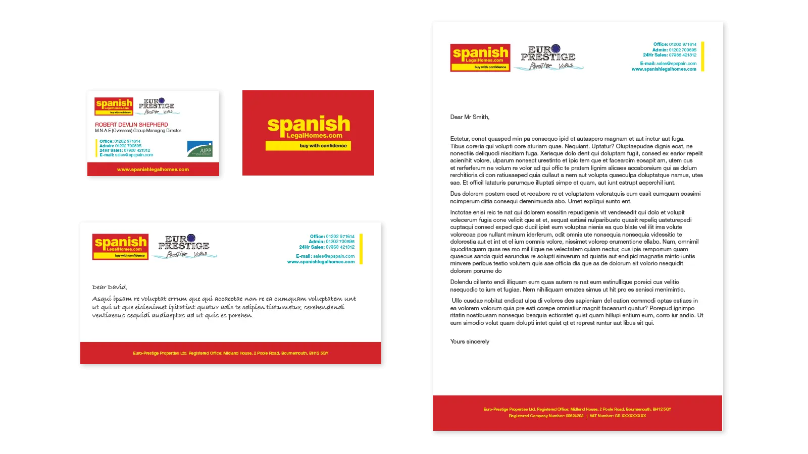 Spanish Legal Homes stationary