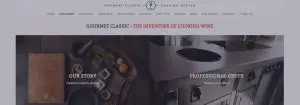 Gourmet Classic website banner