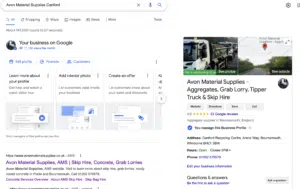 Google Business Profile on Google Search